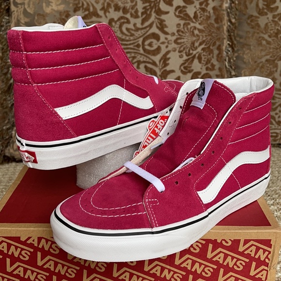 Vans Sk8-Hi Cerise/True White Men’s - Picture 9 of 16